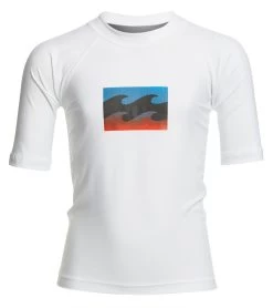Billabong Boys' All Day Wave Performance Fit Short Sleeve Rash Guard