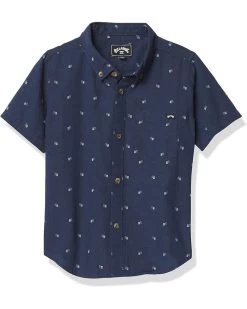 Billabong Boys' All Day Jacquard Short Sleeve Woven Shirt