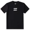 Billabong Boys' All Day Wave Loose Fit Short Sleeve Rashguard -Billabong 6908218048680 black 1a