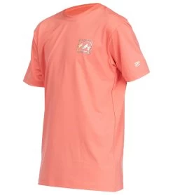 Billabong Boys' Crayon Wave Short Sleeve Surf Shirt (Big Kid) -Billabong 7244915245224 coral 6a