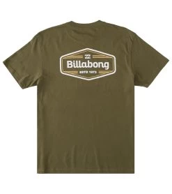 Billabong Men's Walled Short Sleeve Tee -Billabong 7268890935464 military 3a