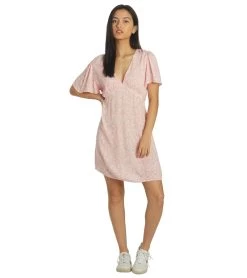 Billabong Women's Short And Sweet Dress -Billabong 7315037683880 pinksunset 4a