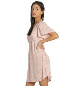 Billabong Women's Short And Sweet Dress -Billabong 7315037683880 pinksunset 5a
