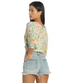 Billabong Women's Too Cute Top -Billabong 7315038863528 whitemulti 3a