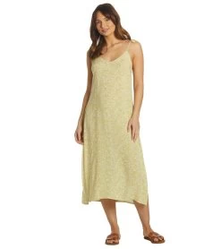 Billabong Women's Sunbright Midi Slip Dress -Billabong 7316759150760 lime 4a