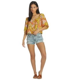 Billabong Women's Beach Daze Top -Billabong 7316759445672 moss 4a