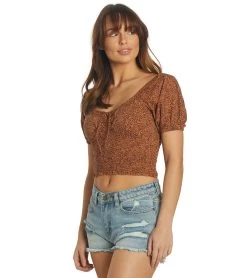 Billabong Women's Sweet Sunset Top -Billabong 7316760199336 toffee 5a