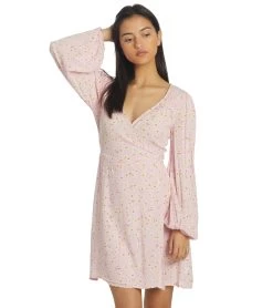 Billabong Women's Spring Romance Mini Wrap Dress