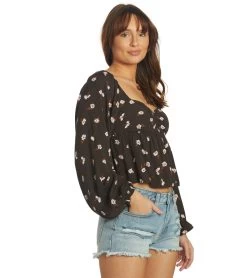 Billabong Women's Love You More Top -Billabong 7316760559784 offblack 2a