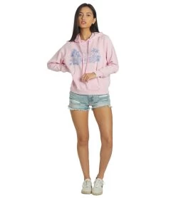 Billabong Women's Morning Surf Pullover Hoodie -Billabong 7316777402536 pinklady 4a