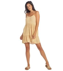 Billabong Women's You Got It Dress -Billabong 7419334721704 lightsunsetgold 4a