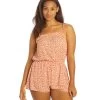 Billabong Women's Yours Truly Romper -Billabong 7419422605480 roseclay 1a