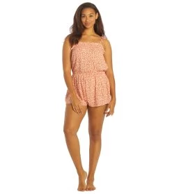 Billabong Women's Yours Truly Romper -Billabong 7419422605480 roseclay 4a