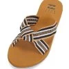 Billabong Women's Seashell Slide Sandals -Billabong 7583261982888 blacktan 1a