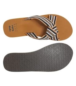 Billabong Women's Seashell Slide Sandals -Billabong 7583261982888 blacktan 4a