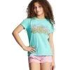 Billabong Girls' Heritage Sunflower Short Sleeve Tee (Little Kid, Big Kid) -Billabong 7641129025704 lightlagoon 1a