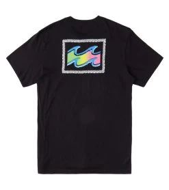 Billabong Men's Crayon Wave Short Sleeve Tee -Billabong 7756439388328 black 5a